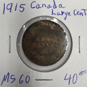 1915 Canada large cent
